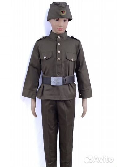 Детский военный костюм времён ВОВ на 3-7 лет офице