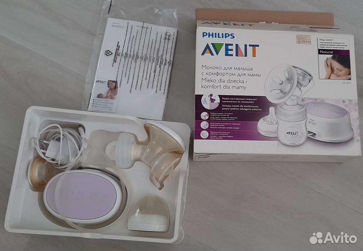 Молокоотсос avent электрический