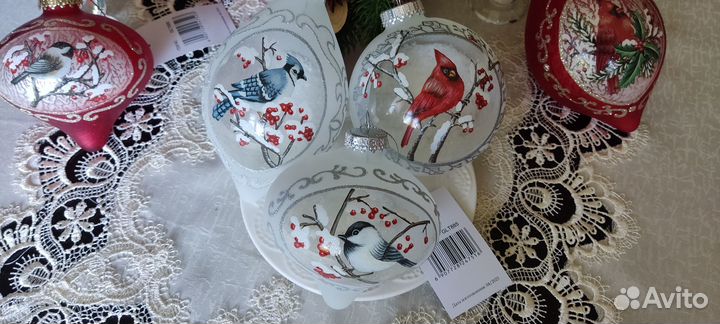 Елочные игрушки стекло