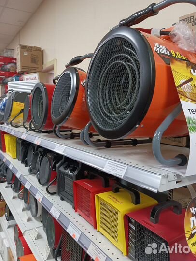 Пушка тепловая электрическая обогрев 30 м2 BR-3C