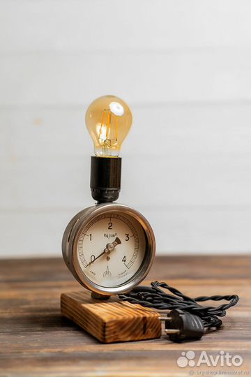 Настольная лампа в стиле лофт/стимпанк 