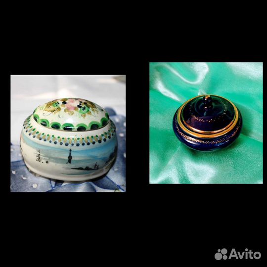 Редкостьшкатулки винтажные.Фарфор