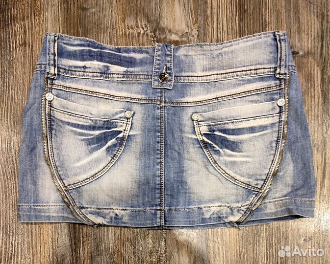 Джинсовая мини-юбка 40 р (29)