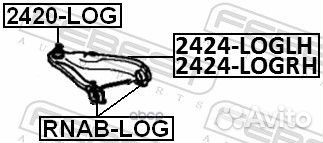 Рычаг подвески перед прав 2424logrh Febest