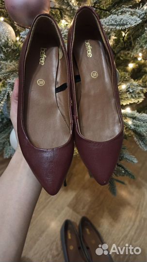 Балетки натуральная кожа 38