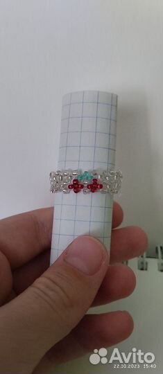 Колечко из бисера