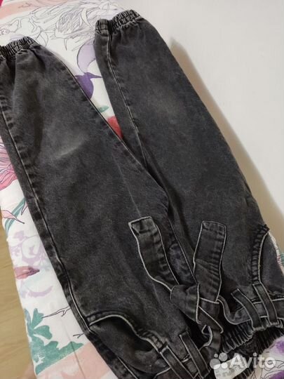 Детские джинсы джоггеры