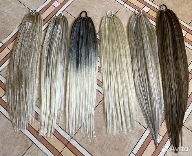 Хвост на резинке /накладной хвост /шиньен