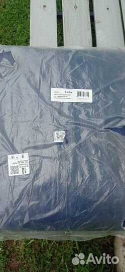 Тент тарпаулин с люверсами 6 на 8