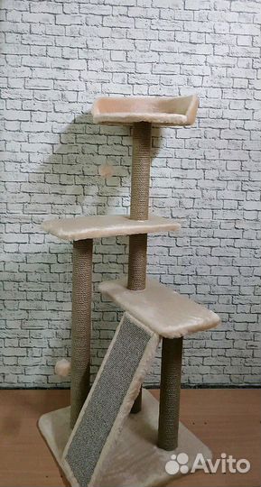 Игровой комплекс для кошек Мамба на столбах