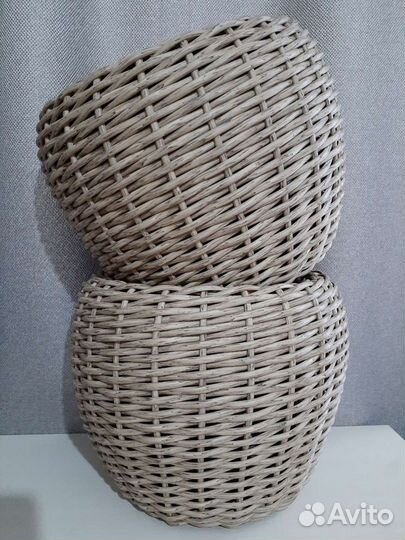 Кашпо из полиротанга