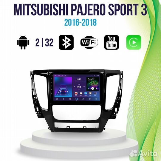 Магнитола Mitsubishi Pajero Sport 3 4/64