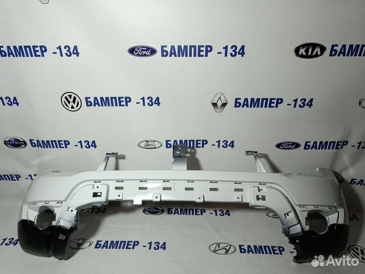 Бампер передний renault duster белый