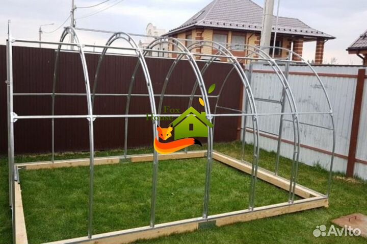 Теплица 3 на 4 двойной каркас