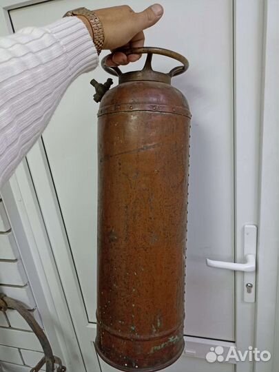 Огнетушитель старинный медный.1893 г.клеймо
