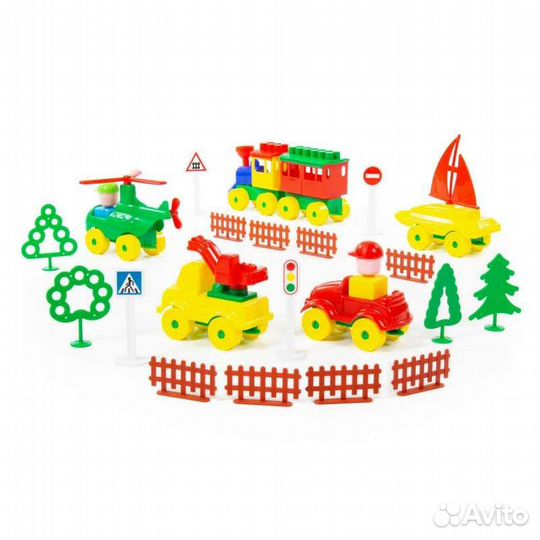 Конструктор пластмассовый Путешественник 69 эл