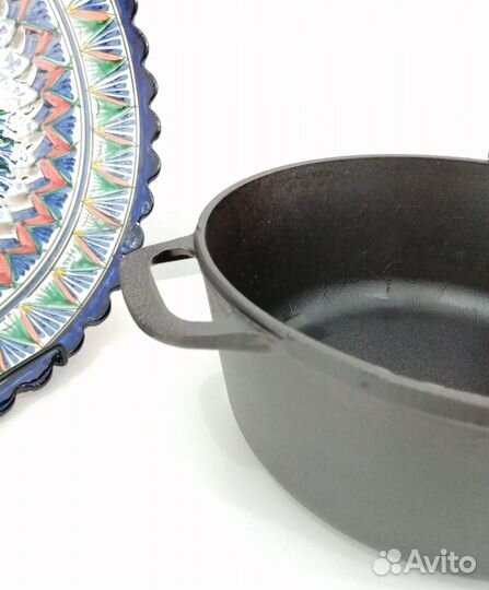 Кастрюля Чугунная с крышкой