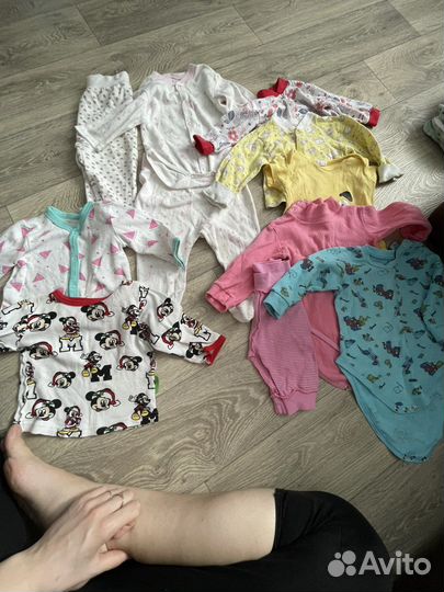Вещи пакетом на девочку 68-74