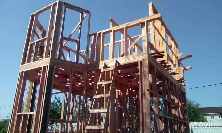 Услуги плотника. Строительная бригада. Дома и бани