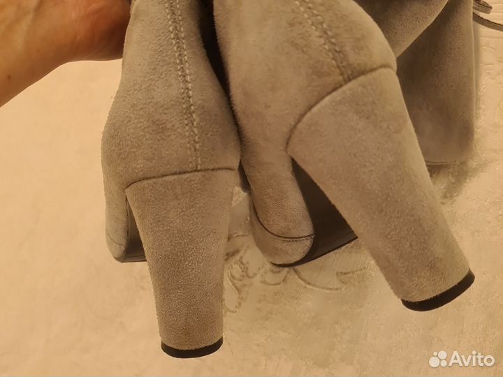 Ботфорты замшевые 39.5