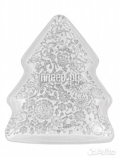 Блюдо Elan Gallery Елочка 17x14.5x2.5cm Silver
