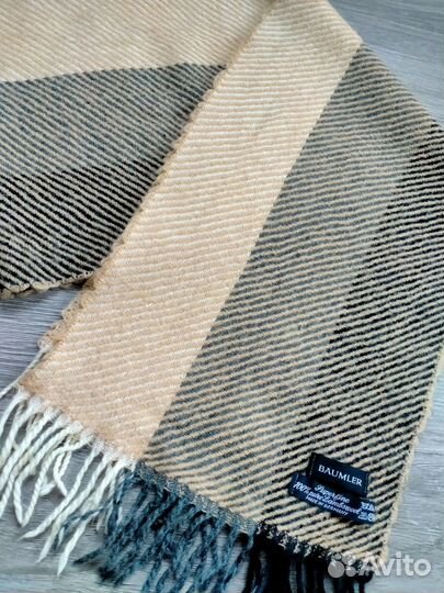 Итальянские мужские шарфы оригинал кашемир,шерсть