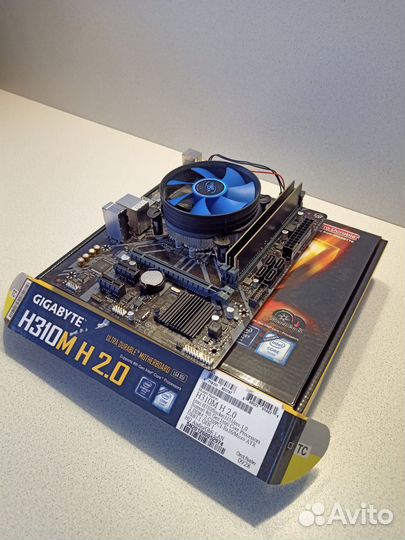 9100f+ h310m h2.0+ 2x8gb 2666mhz