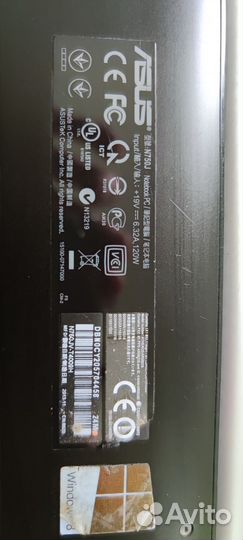 Ноутбук Asus N750J