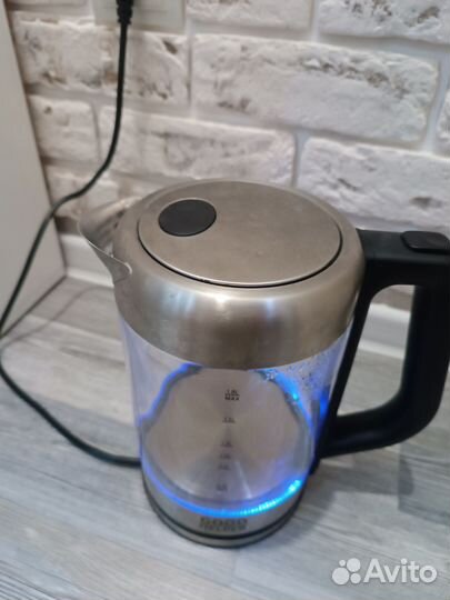 Чайник прозрачный электрический Good Helper