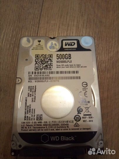 Жесткий диск wd5000lplx 500 гб