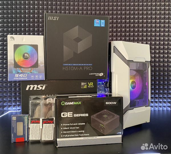 Новый игровой компьютер RTX 2060 Super 10400f MSI