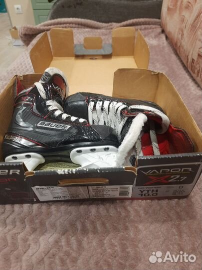 Детские коньки bauer vapor x2.7, yth10d 18см