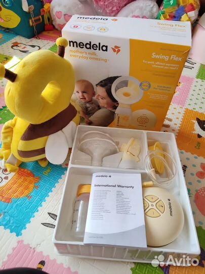 Молокоотсос medela swing flex электрический