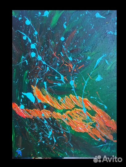 Картина абстракция «Энергия земли»