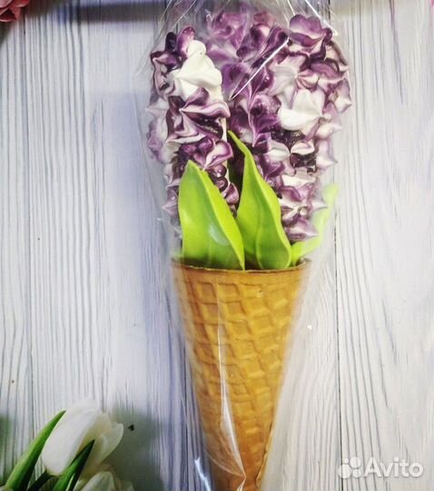 Букет цветов подарок безе