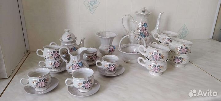 Чайно-кофейный сервиз СССР 21 предметов