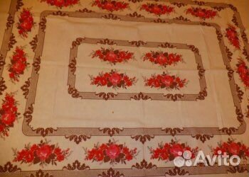 Скатерть льняная СССР