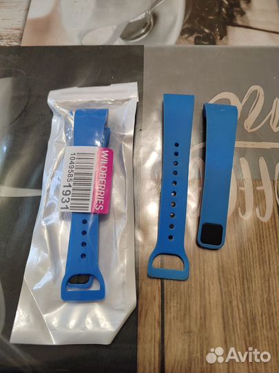 Силиконовый ремешок для Redmi Band 4c голубой