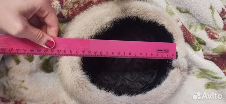 Шапка норковая женская новая 55 р в чехле