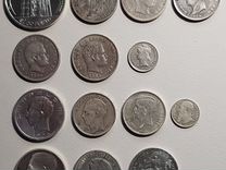 Монеты Серебро Португалия, Бельгия, Люксембург