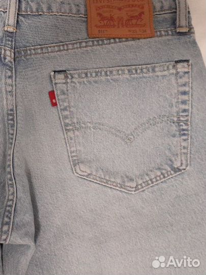 Джинсы мужские levis 511 размер 33 34