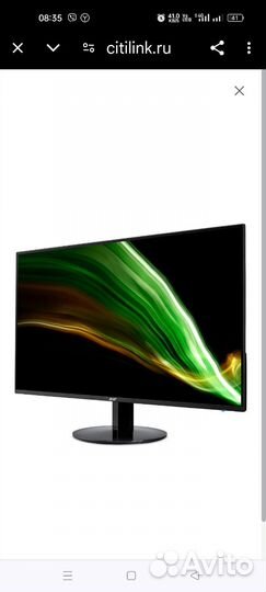 Монитор acer 27 SB271bmix черный