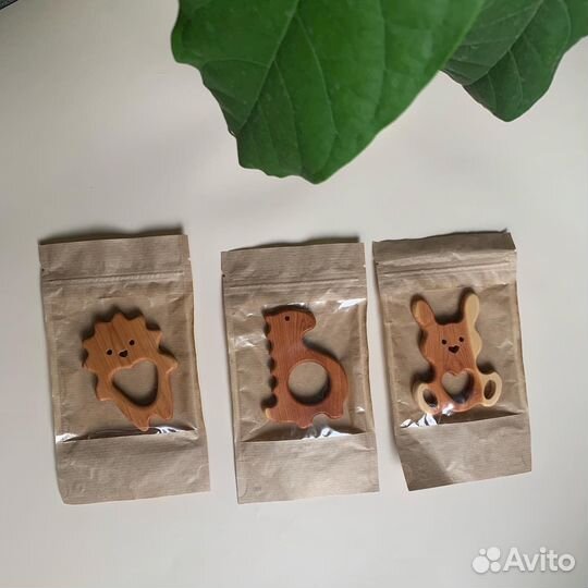 Прорезыватель/грызунок деревянный игрушка