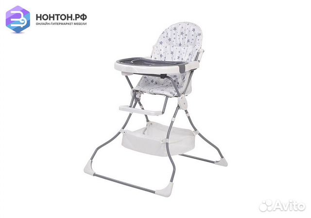 Стульчик для кормления Polini kids 252 Звезды белы