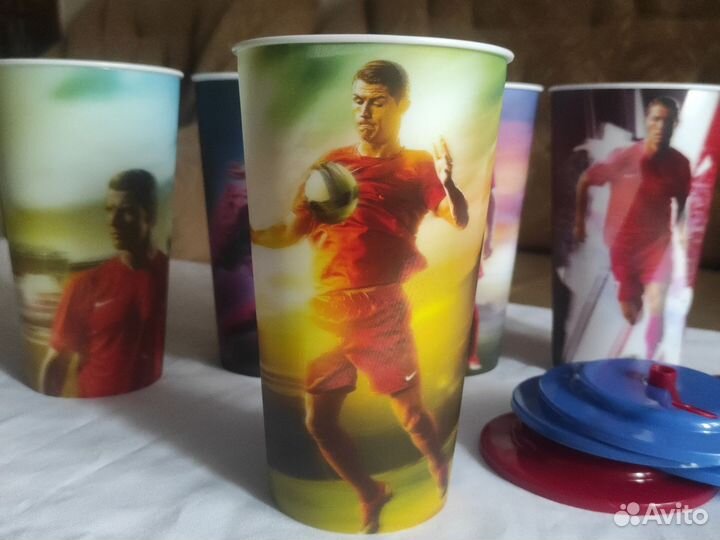 Стакан пластиковый с 3D рисунком KFC Ronaldo