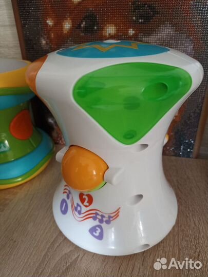 Детский музыкальный барабан fisher price