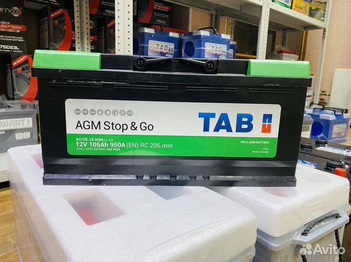 Аккумулятор 105 Tab AGM Start & Stop