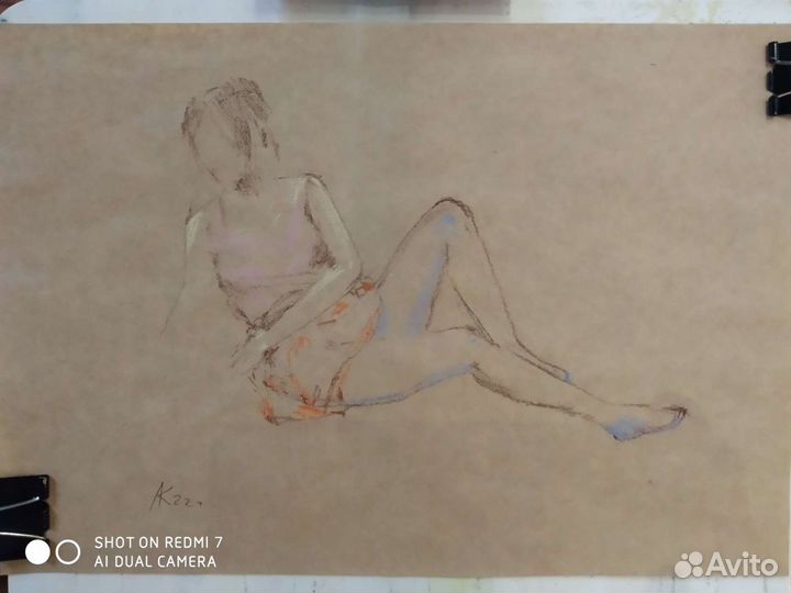 Наброски человека в разных техниках