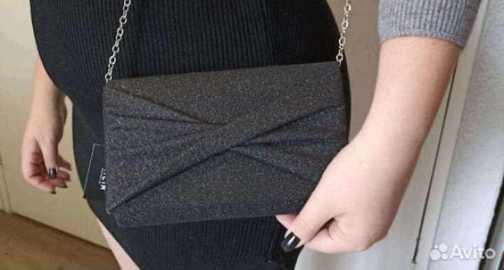 Сумка-клатч блестящий