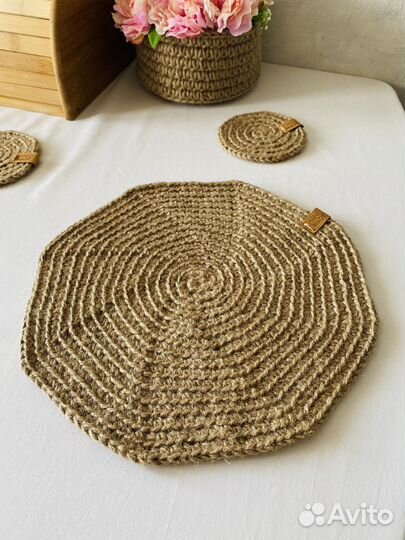 Сервировочная салфетка из джута